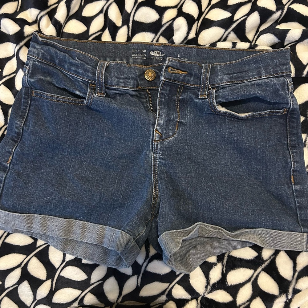Old Navy Blue Jean Shorts Classic Cuffed Design